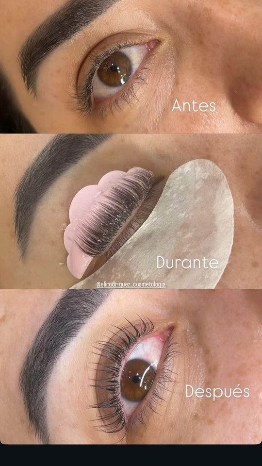 Lifting de pestañas: antes, durante y después
