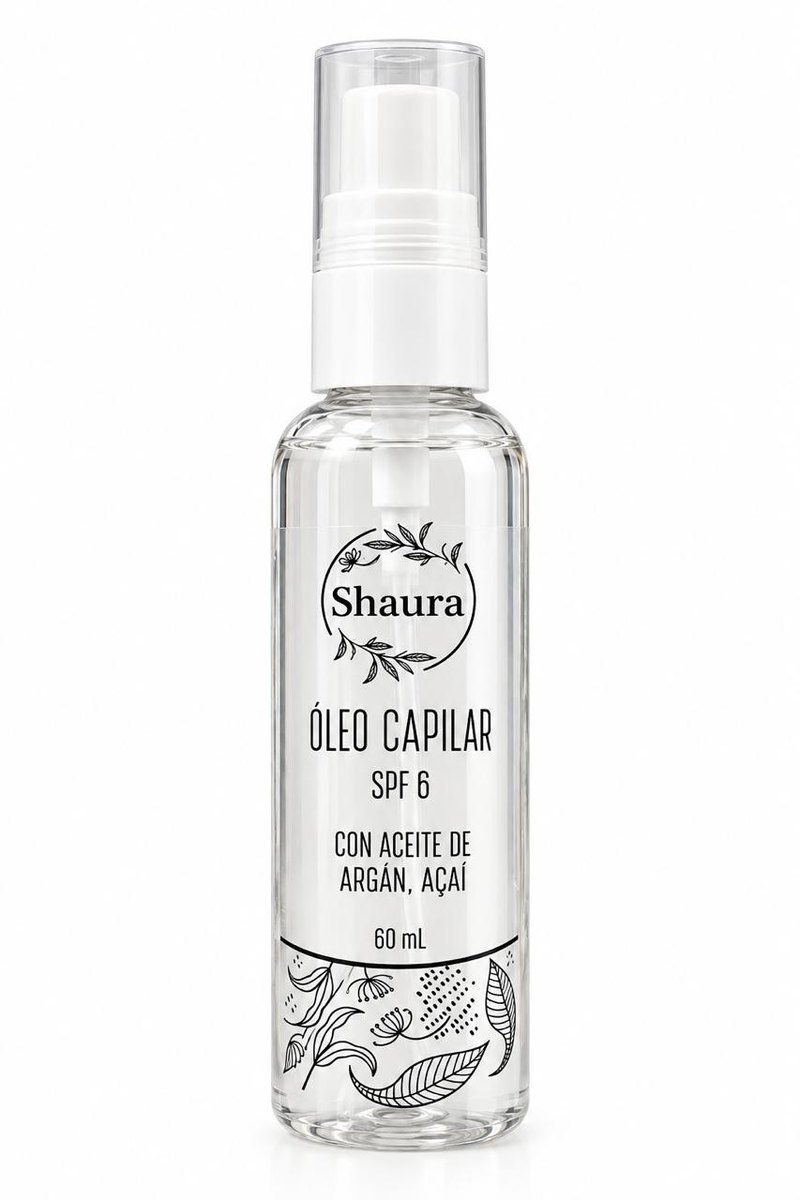 Óleo capilar SPF 6 Shaura, Argán y açaí · 60 ml